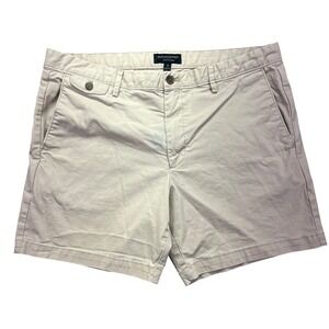 Banana Republic Lived-In Shorts Chino Casual Everyday Khaki Beige Sz 36 Fits 38"